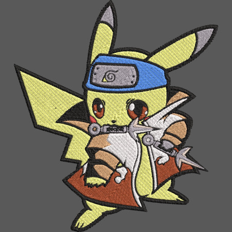 Hanorac Brodat - Pikachu Ninja