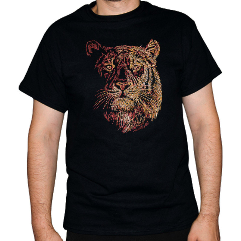 Tricou Brodat - Tiger Head