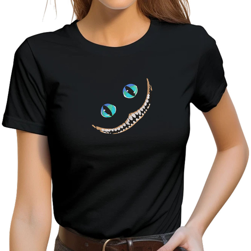 Tricou Brodat - Cheshire Cat